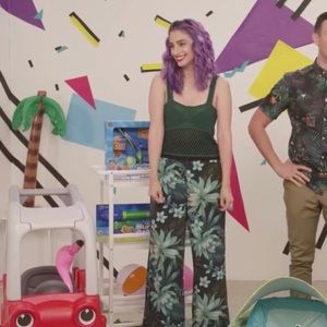Zara Pants - π΄ Tropical Green Palazzo Pants Zara Pants - π΄ Tropical Green Palazzo Pants